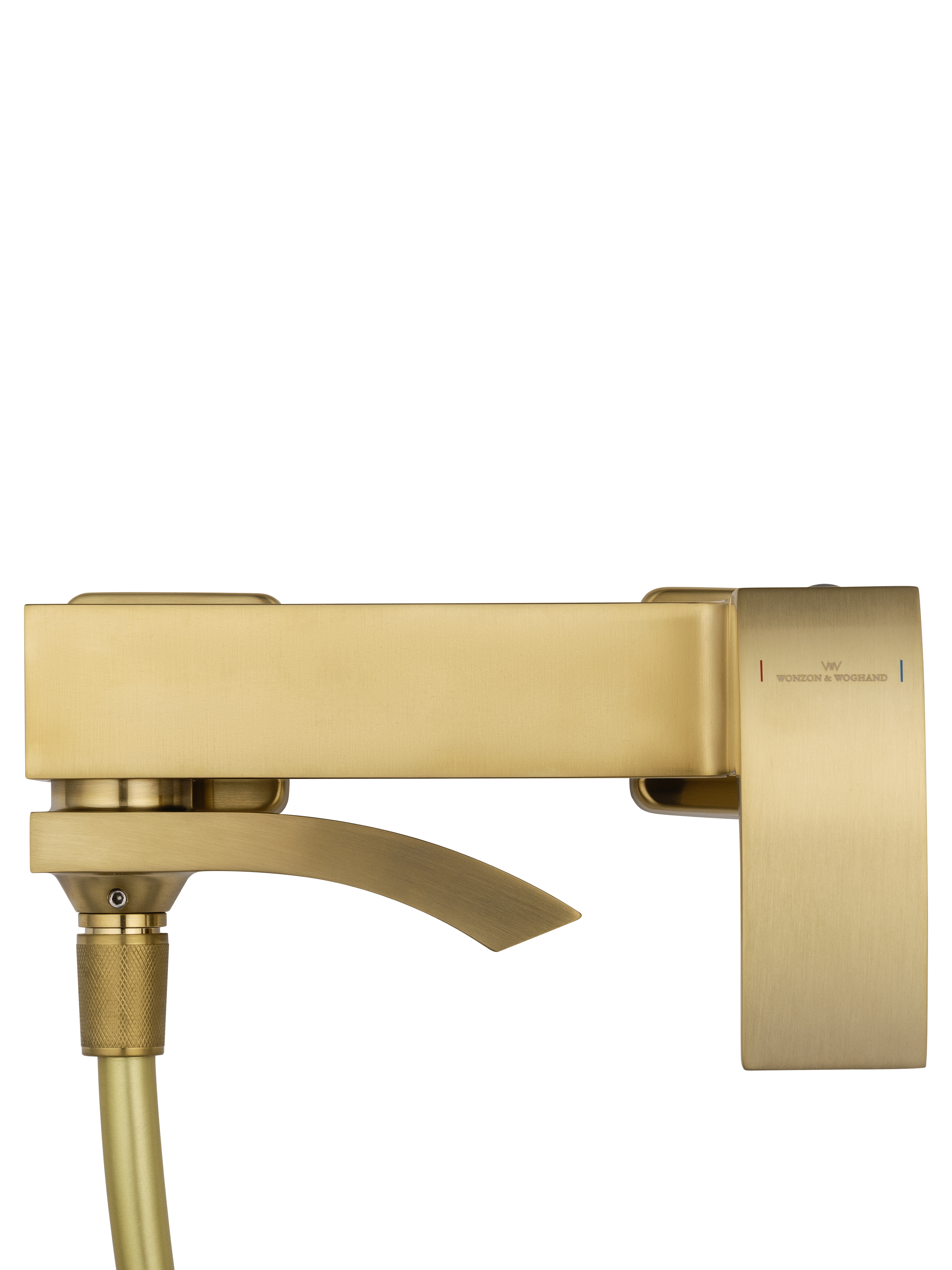 Смеситель для ванны с душем WONZON & WOGHAND FIT, Брашированное золото (WW-88639009- BG) - Gidratop.ru изображение