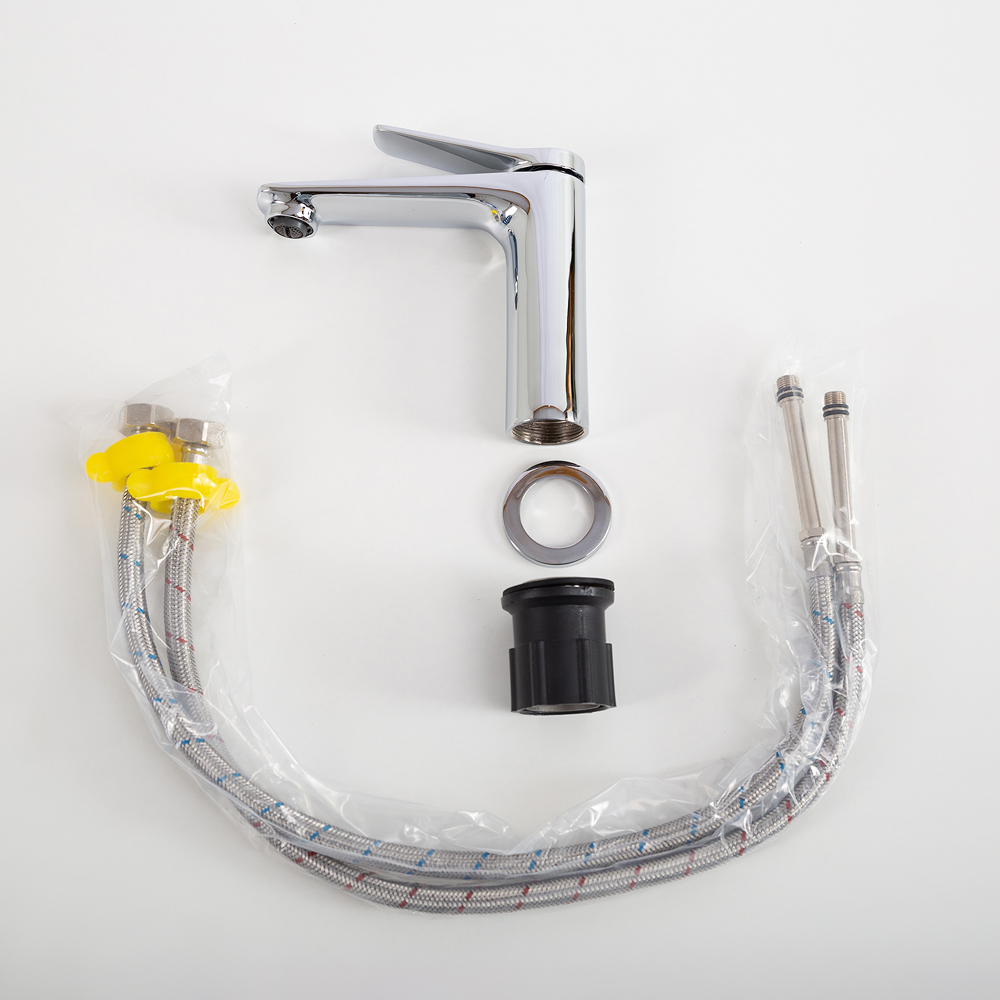 UNIQUE Смеситель для раковины без донного клапана, хром UNIQUE-LVM-CRM-W0 - Gidratop.ru изображение