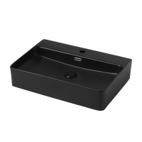 Раковина накладная ABBER Rechteck AC2201MB черная матовая - Gidratop.ru изображение