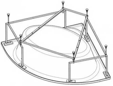 Монтажный комплект для ванны Santek Канны 150х150 1.WH11.2.432