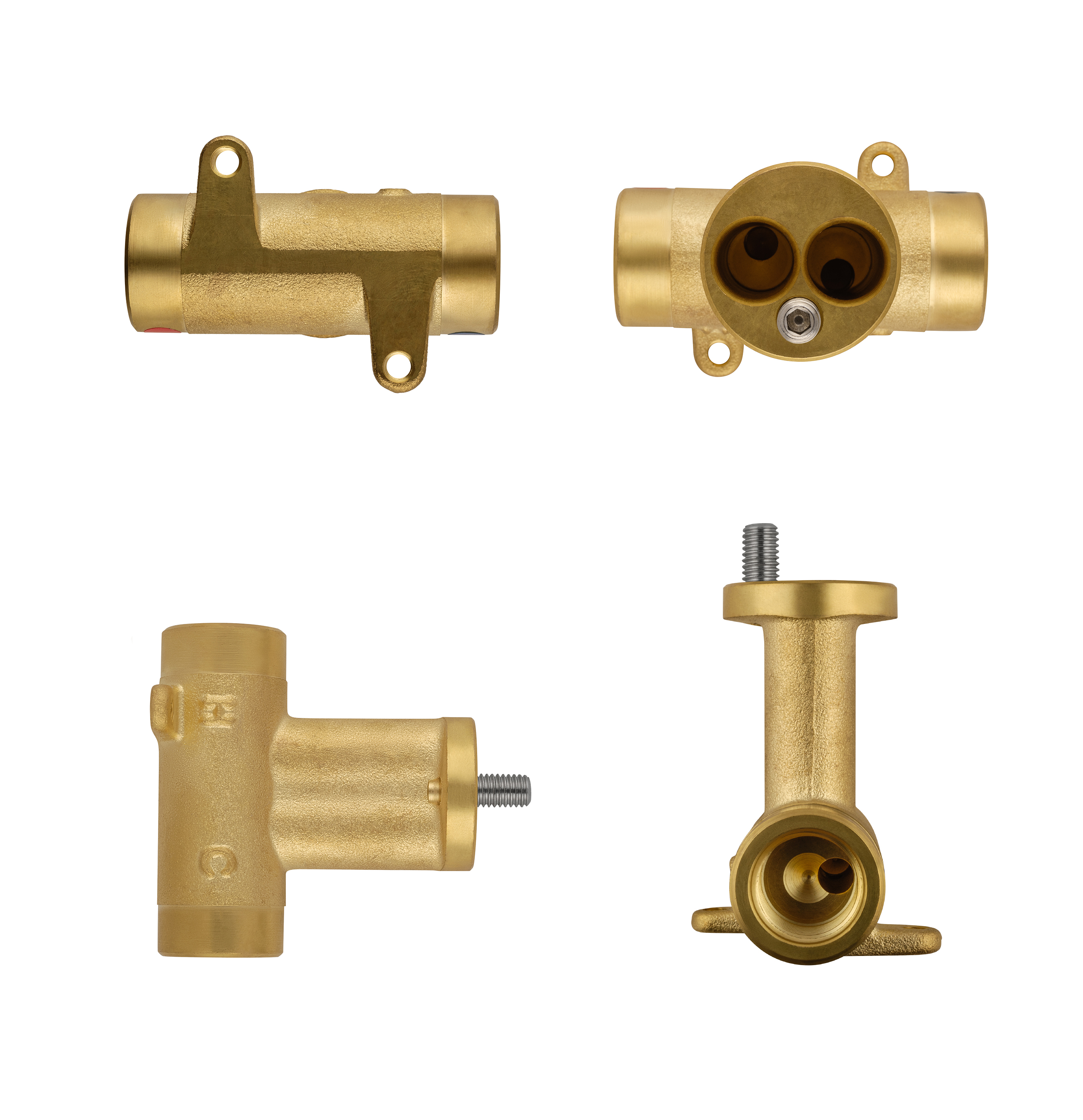 Смеситель с гигиеническим душем и термостатом встраиваемый WONZON & WOGHAND, Черный матовый (WW-88829909-MB) - Gidratop.ru изображение