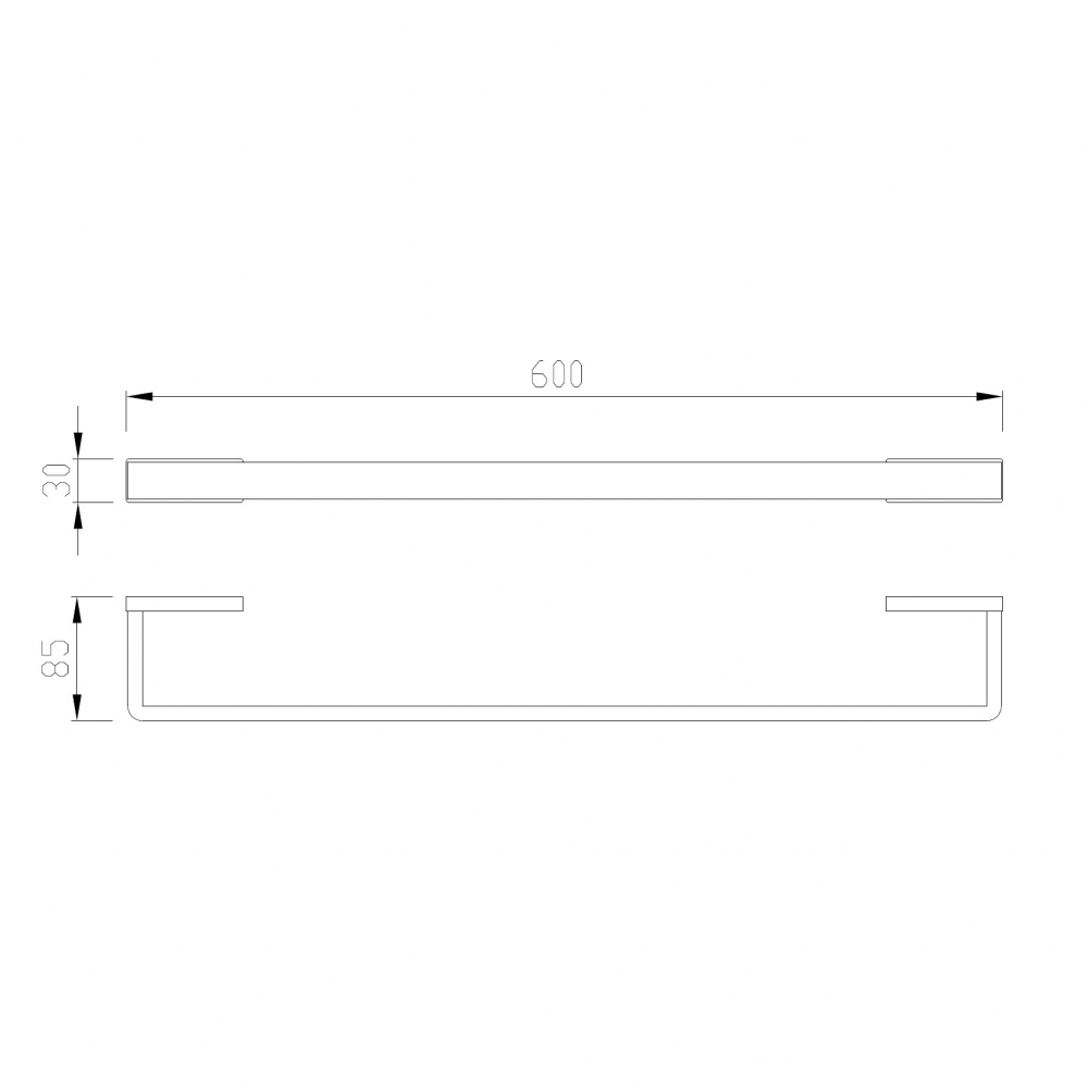 Полотенцедержатель ABBER Westen AA1754B черный матовый - Gidratop.ru изображение