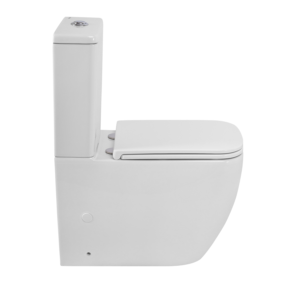 Унитаз-компакт безободковый со смывом TORNADO BelBagno LUCE-TOR BB2197CP-TOR/SC/BB2197T - Gidratop.ru изображение