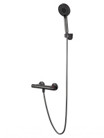 Смеситель для душа с термостатом WONZON & WOGHAND INN 5, Темный графит (WW-B2005-A-BGG) - Gidratop.ru изображение