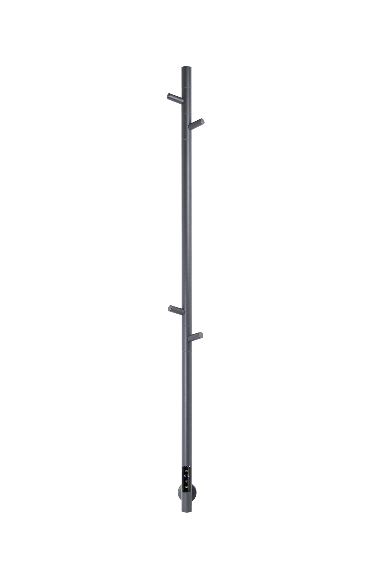 Полотенцесушитель электрический Vincea VTD-1DGE 15х140, графит, таймер - Gidratop.ru изображение