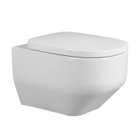 Унитаз ABBER Rechteck AC1218 подвесной белый, безободковый, смыв торнадо и струйный смыв - Gidratop.ru изображение