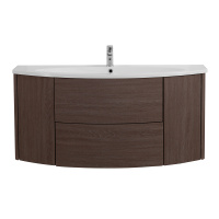 EDEN База под раковину с двумя выдвижными ящиками и двумя распашными створками, 54408 Rovere scuro Soft, 121x51 - Gidratop.ru изображение