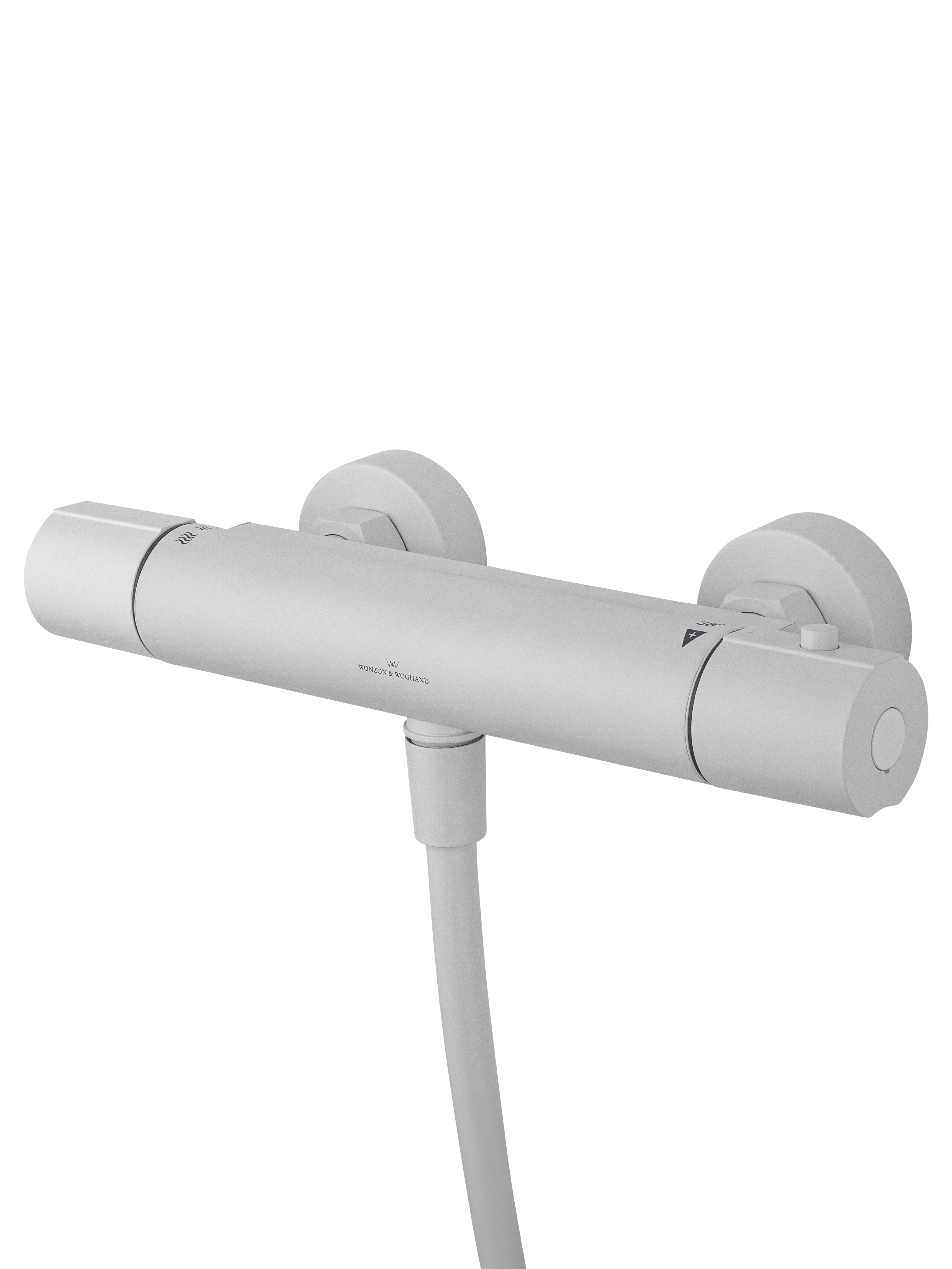 Смеситель для душа с термостатом WONZON & WOGHAND INN 6, Белый матовый (WW-B2029-A-MW) - Gidratop.ru изображение