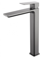 Смеситель для раковины высокий WONZON & WOGHAND DIAMOND, Темный графит (WW-88239011-BGM) - Gidratop.ru изображение