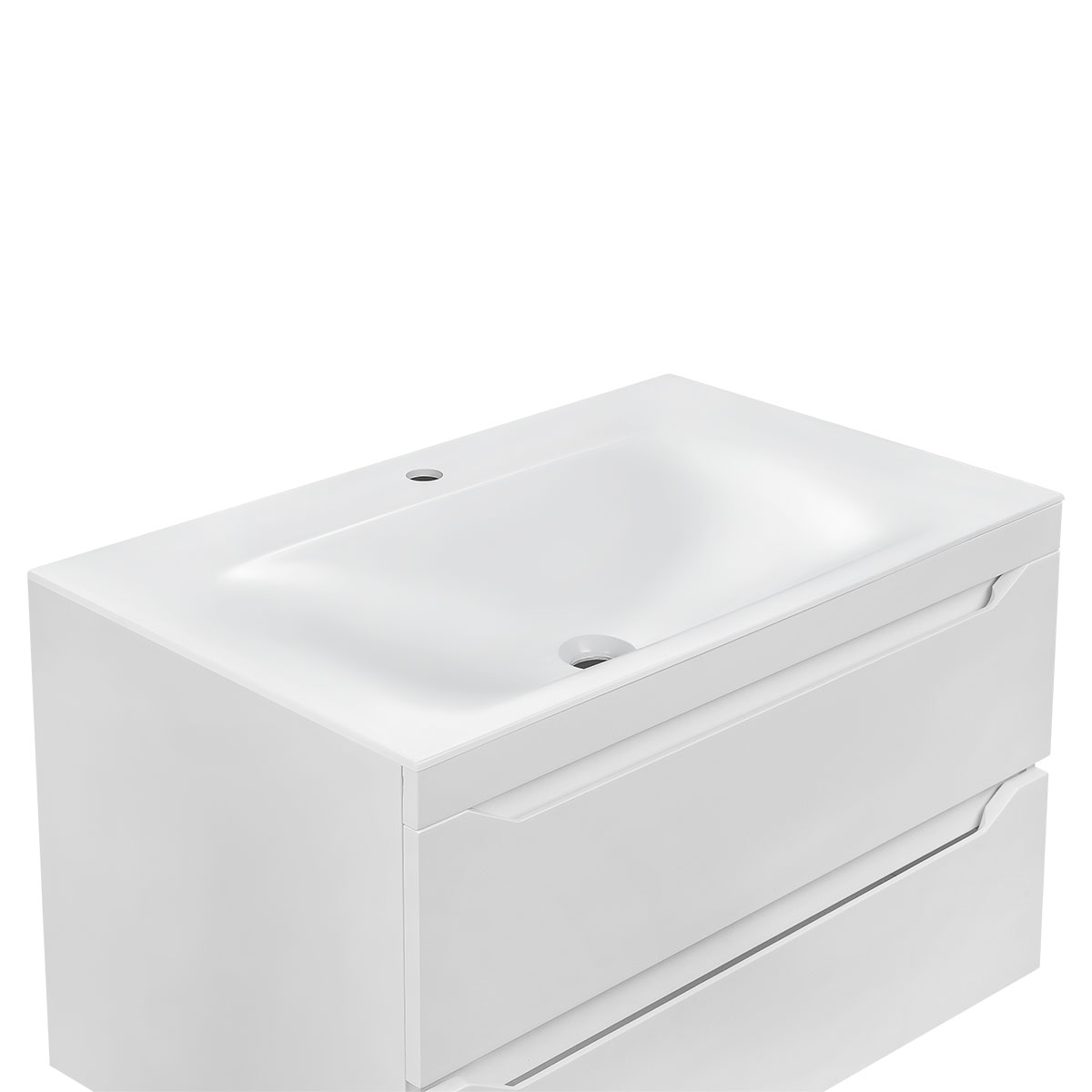 Раковина VCB-1F800W из искусственного камня, цвет белый - Gidratop.ru изображение