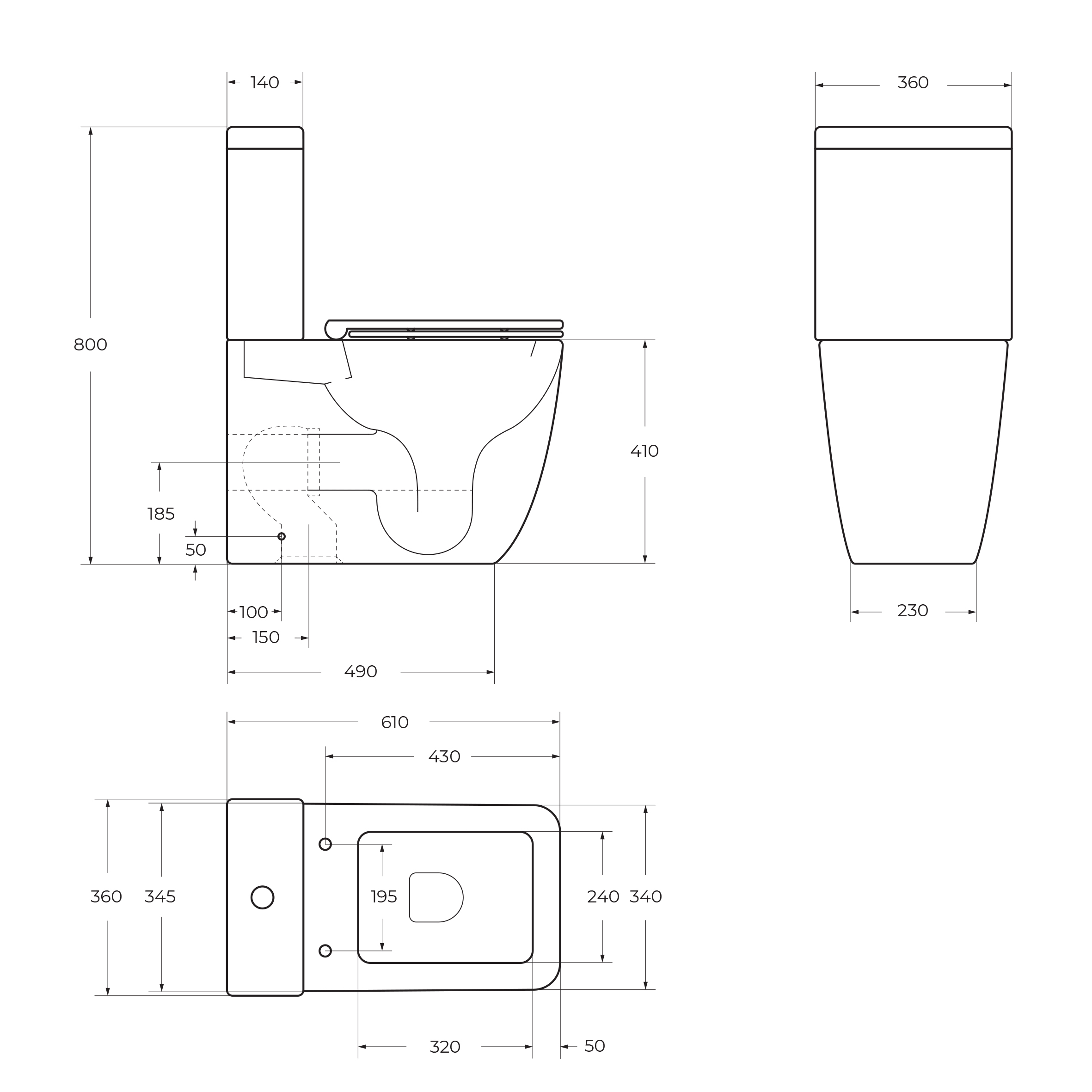 Унитаз-компакт безободковый со смывом TORNADO BelBagno LUCE-TOR BB2197CP-TOR/SC/BB2197T - Gidratop.ru изображение