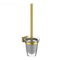 Туалетный ершик в комплекте WONZON & WOGHAND GRAFFITY, Брашированное золото (WW-9329-BG) - Gidratop.ru изображение