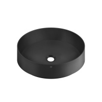 GESSI 316 раковина Oslash;400 мм., для установки на столешницу, без перелива, нержавеющая сталь, цвет черный матовый