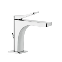 GESSI Rilievo смеситель для раковины на 1 отв. с донным клапаном  h=153мм, излив 126мм , цвет: хром - Gidratop.ru изображение