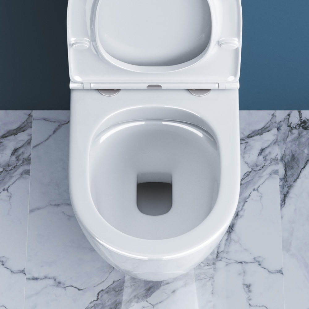 Унитаз-компакт безободковый BelBagno SFERA-R BB2141CPR/BB870SC - Gidratop.ru изображение