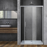 Душевая дверь Soft VDS-3SO130CL, 1300, хром, стекло прозрачное - Gidratop.ru изображение