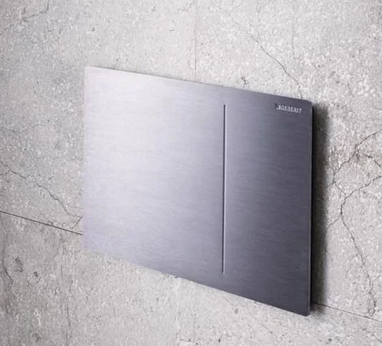 Клавиша Geberit Sigma Type 70 115.625.SJ.1, двойной смыв, стекло/алюминий, цвет черный - Gidratop.ru изображение