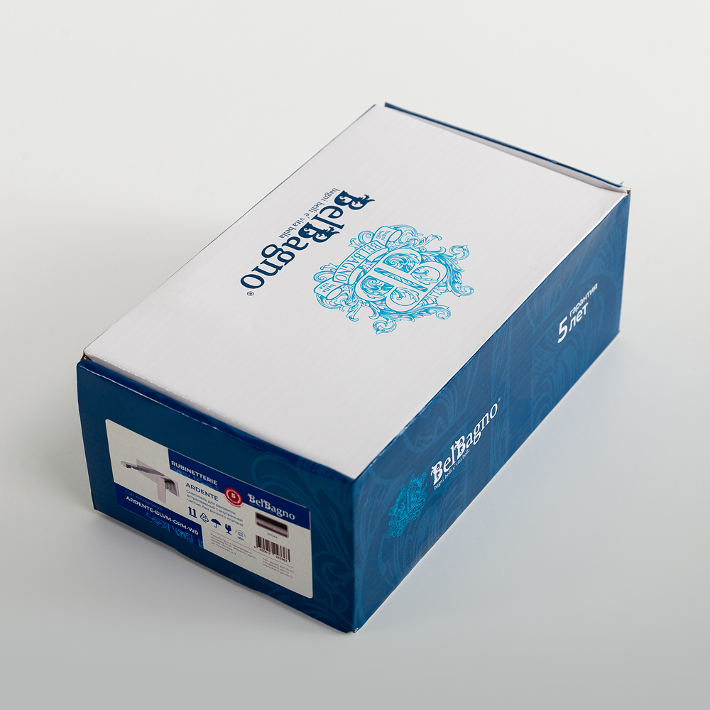 ARDENTE Смеситель для раковины встраиваемый с внутренней частью, без донного клапана, хром ARDENTE-BLVM-CRM-W0 - Gidratop.ru изображение