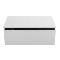 SLIDER Тумба с одним выкатным ящиком, Bianco Opaco, 796x476x300, SLIDER-800-1C-PI-BO - Gidratop.ru изображение