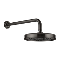 GESSI VENTI20 верхний душ Oslash;200 мм., с настенным держателем 389 мм., цвет Black Metal Brushed PVD - Gidratop.ru изображение