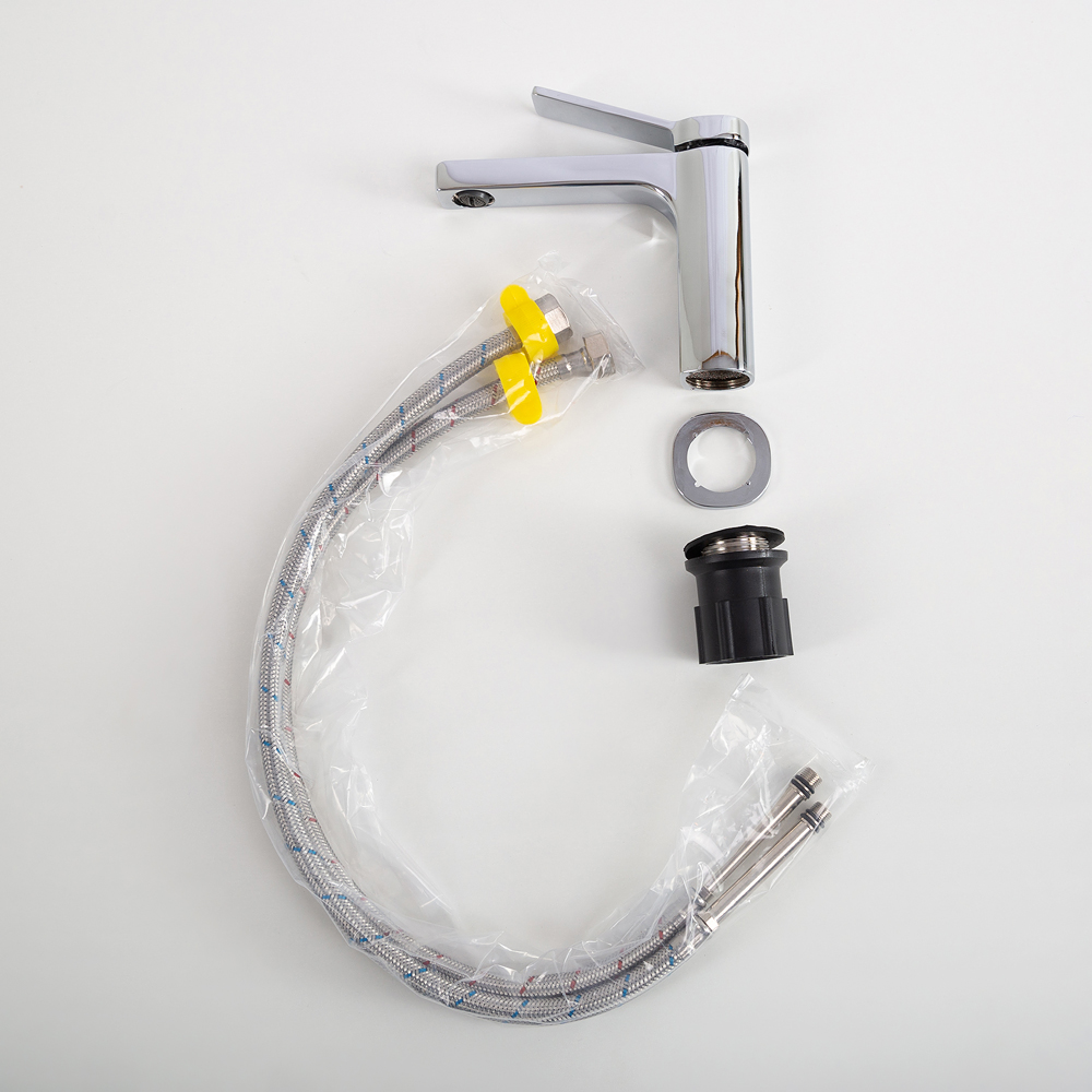 ALBANO Смеситель для раковины без донного клапана, хром ALBANO-LVM-CRM-W0 - Gidratop.ru изображение