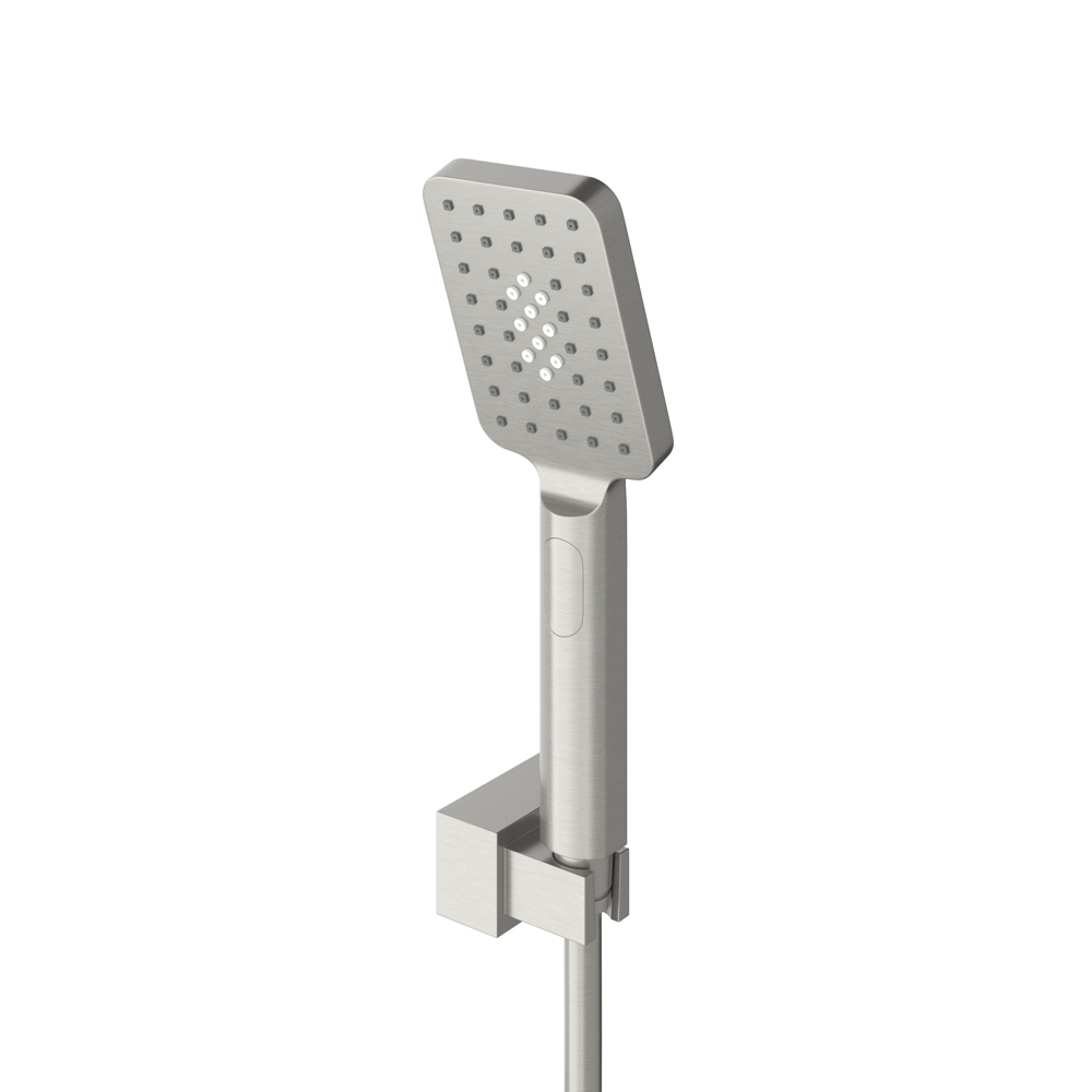 SLIDER-VDSET-IN Душевой комплект встраиваемый с изливом (смеситель встраиваемый, верхний душ, ручной душ со шлангом, излив, штуцер с держателем), сатин - Gidratop.ru изображение