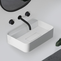 Раковина подвесная ABBER Stein AS2626 белая матовая - Gidratop.ru изображение