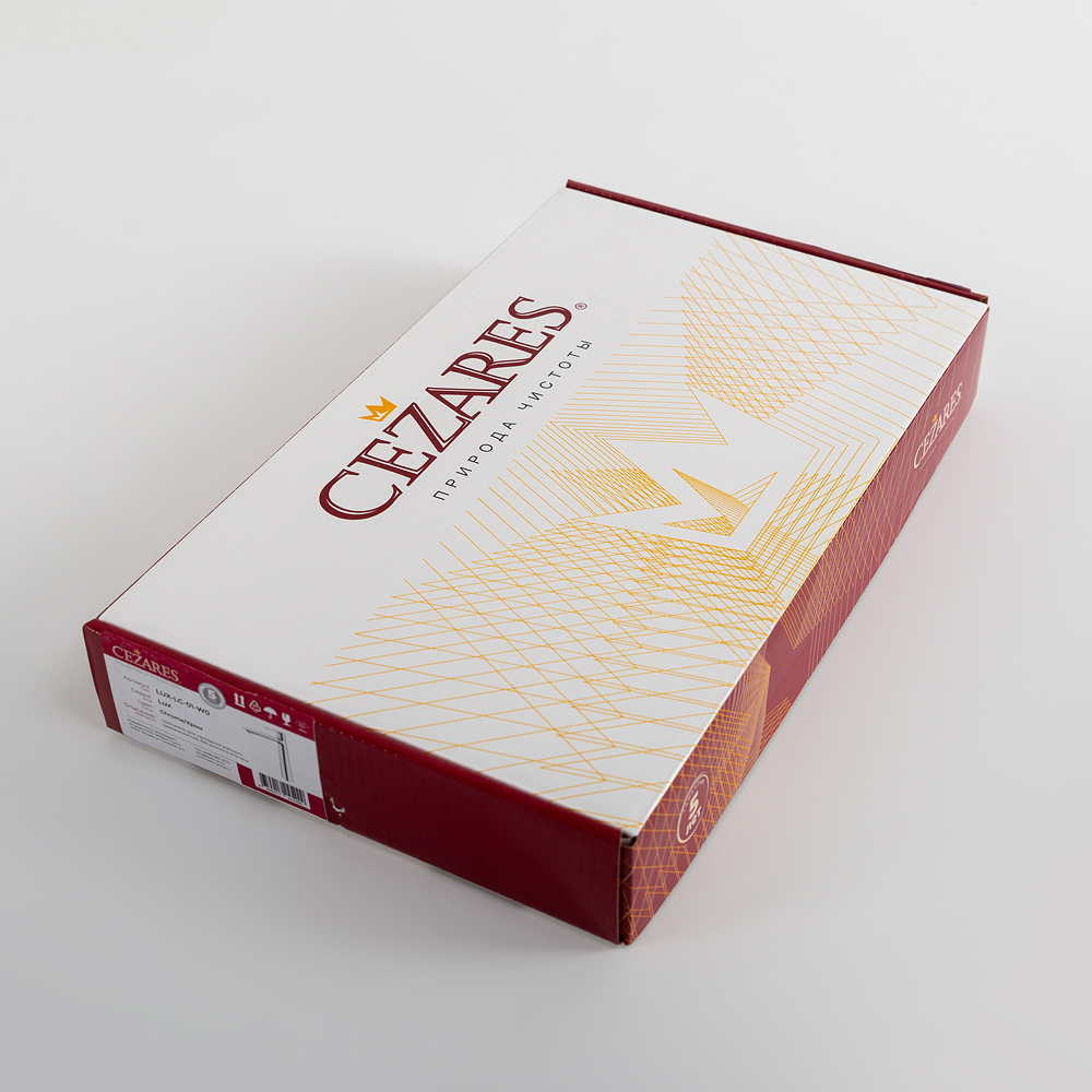 LUX-LC-01-W0 Смеситель для накладных раковин однорычажный, без донного клапана, хром - Gidratop.ru изображение