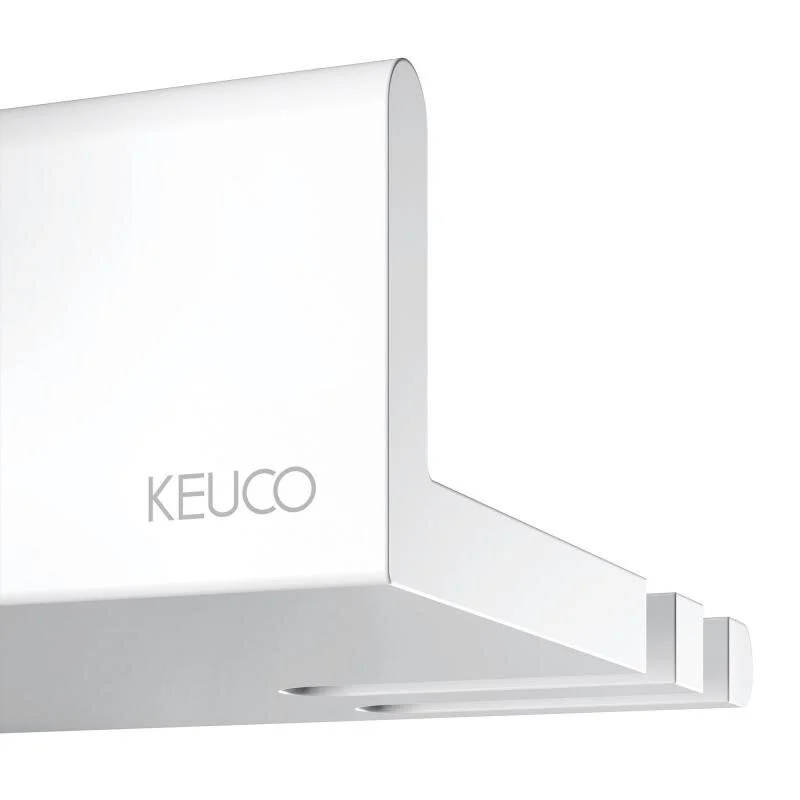 Полка для душа Keuco Reva 12858510000, с крючками, цвет белый матовый - Gidratop.ru изображение