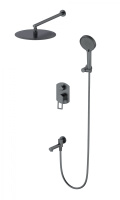 Душевая система встраиваемая WONZON & WOGHAND FRAME, Темный графит (WW-88939010-BGM) - Gidratop.ru изображение