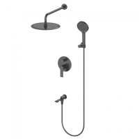 Душевая система встраиваемая WONZON & WOGHAND BRILLIANT, Черный матовый (WW-88939079-MB) - Gidratop.ru изображение