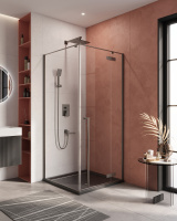 Душевой уголок Cezares LINER-A-1-90-C-GM-R - Gidratop.ru изображение