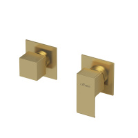 PORTA-VDIM3-M-SR Встраиваемый однорычажный смеситель с поворотном переключателем на 3 выхода, исполнение sunrise