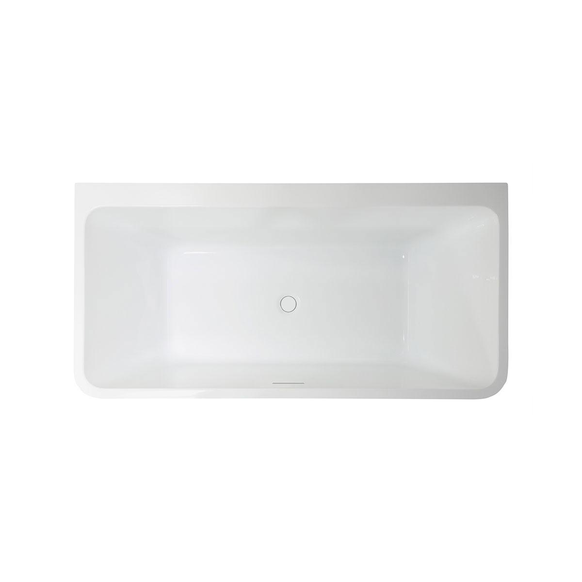 Ванна акриловая Vincea VBT-425-1700 1700*800*600, цвет белый, щелевой перелив - Gidratop.ru изображение