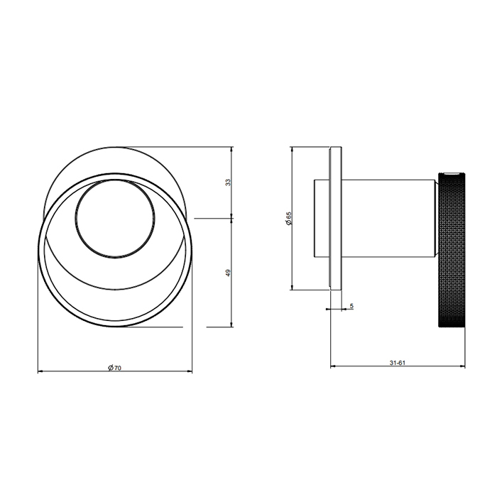 Gessi Anello встраиваемый однорычажный смеситель на 1 выход, цвет: Black XL - Gidratop.ru изображение