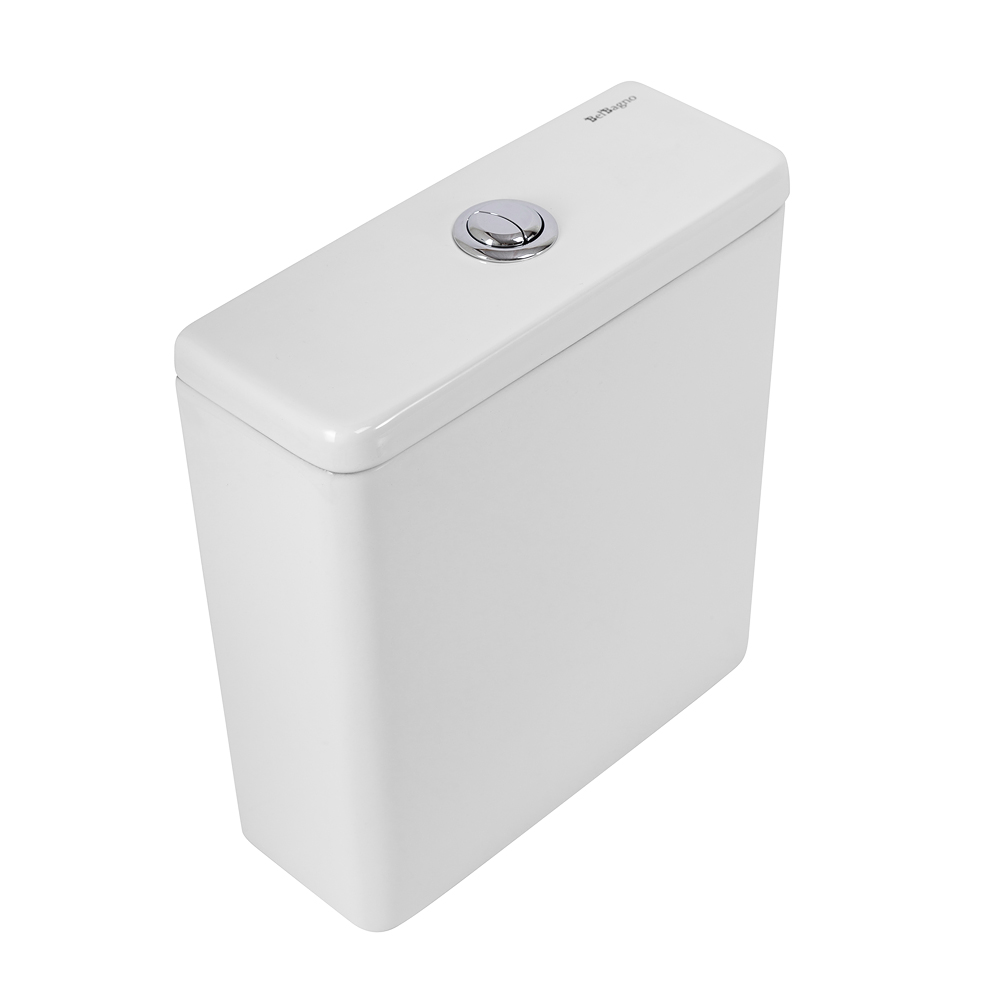Унитаз-компакт безободковый со смывом TORNADO BelBagno LUCE-TOR BB2197CP-TOR/SC/BB2197T - Gidratop.ru изображение