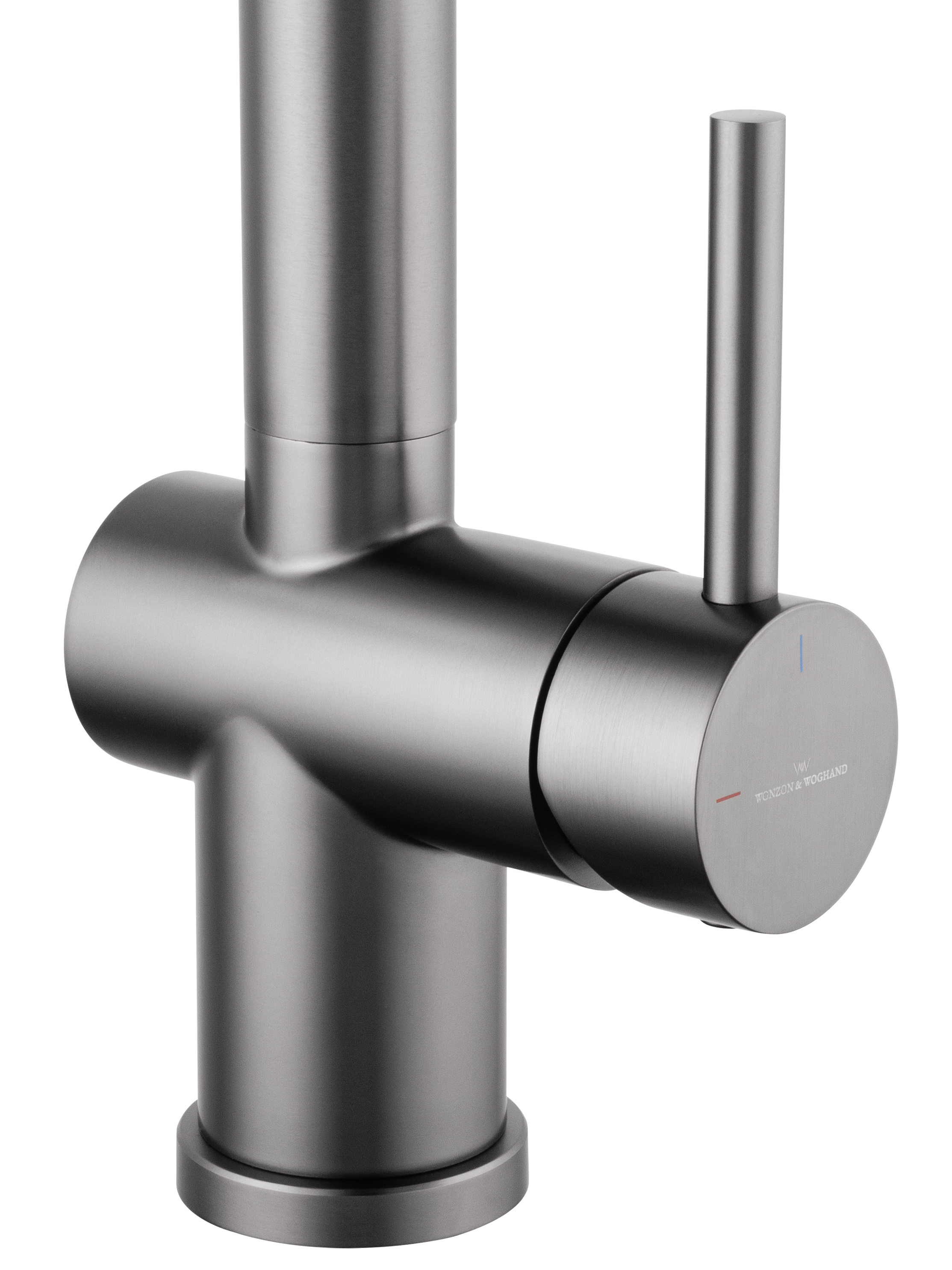 Смеситель для кухни с гибким изливом WONZON & WOGHAND, Темный графит (WW-88438003-BGM) - Gidratop.ru изображение