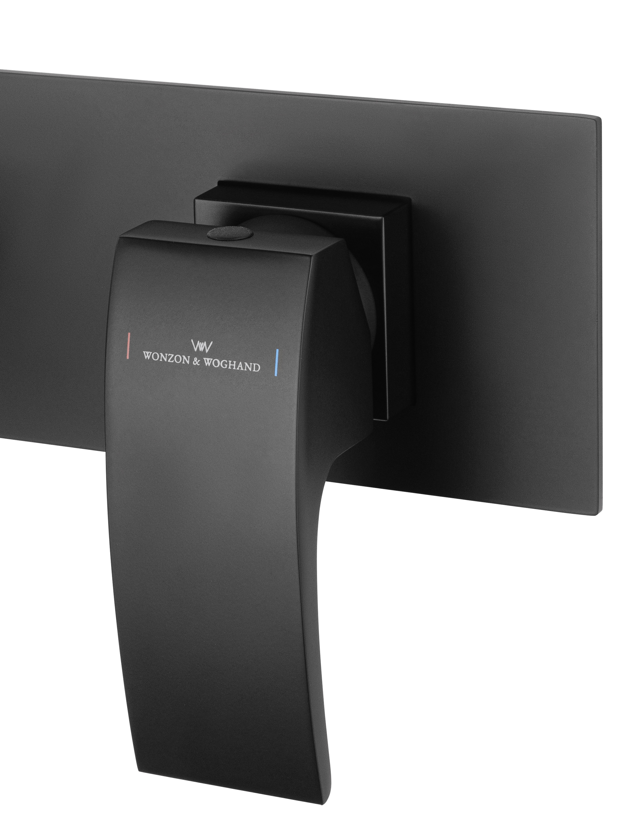 Смеситель для раковины встраиваемый WONZON & WOGHAND FIT, Черный матовый (WW-88869009-MB) - Gidratop.ru изображение