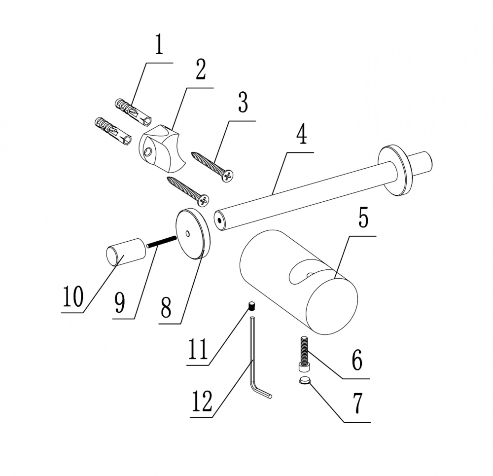 Крючок двойной ABBER Osten 316 AA1852BG золото брашированное - Gidratop.ru изображение