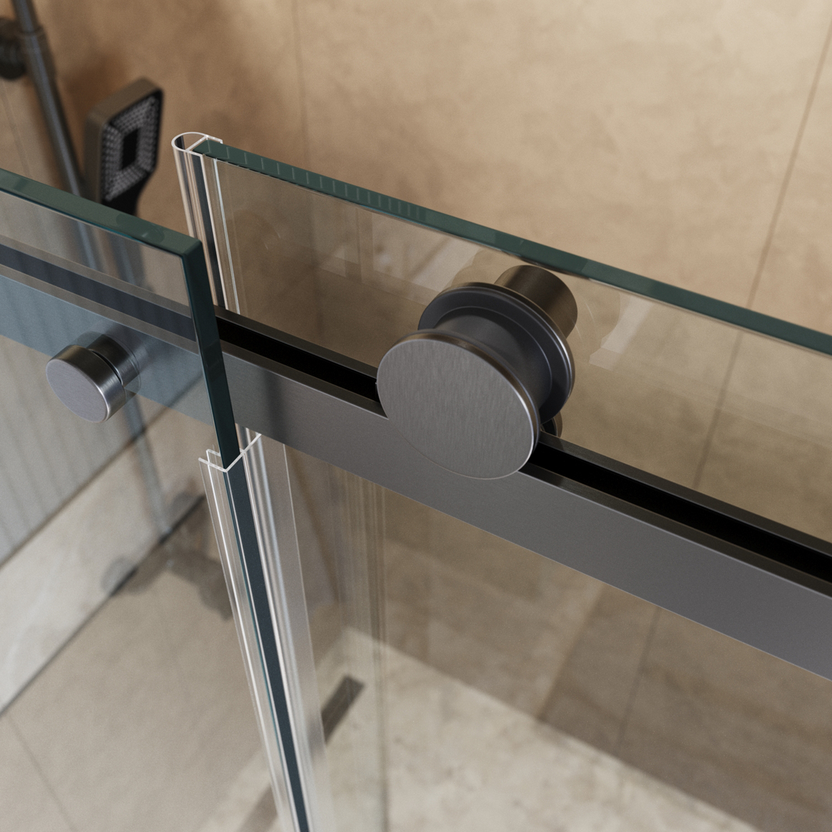 Душевая дверь BelBagno SOFT_CLOSE-2-BF-1-180-C-GM - Gidratop.ru изображение