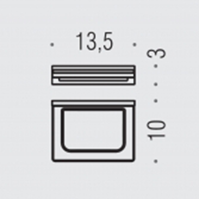 Colombo Look Мыльница подвесная, цвет: чёрный матовый/матовое стекло - Gidratop.ru изображение