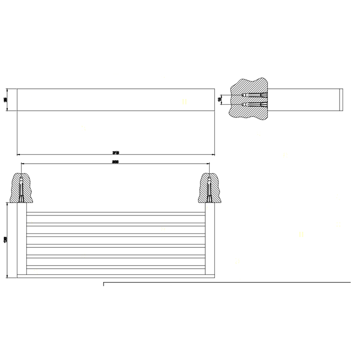 Gessi Rettangolo полочка 30см, цвет: хром - Gidratop.ru изображение
