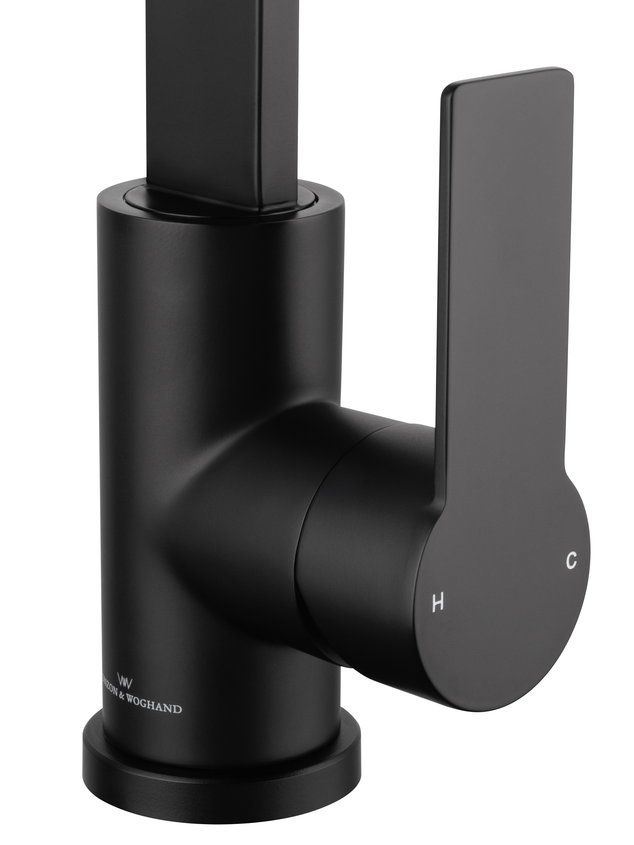 Смеситель для кухни WONZON & WOGHAND, Черный матовый (WW-AE4550-MB) - Gidratop.ru изображение