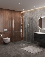 Душевой уголок CEZARES  MOLVENO-R-22-80+20-C-Cr-IV - Gidratop.ru изображение