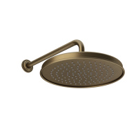 GESSI VENTI20 верхний душ Oslash;328 мм., с настенным держателем 389 мм., цвет Antique Brass - Gidratop.ru изображение