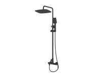 ACQUA Душевая стойка со смесителем для верхнего и ручного душа, черный ACQUA-DOCM-NERO - Gidratop.ru изображение