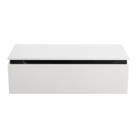 SLIDER Тумба с одним выкатным ящиком, Bianco Opaco, 996x476x300, SLIDER-1000-1C-PI-BO - Gidratop.ru изображение