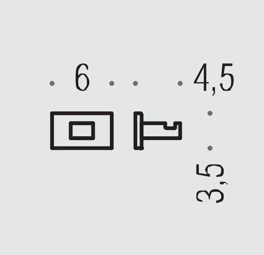 Colombo Look Крючок одинарный, цвет: хром - Gidratop.ru изображение