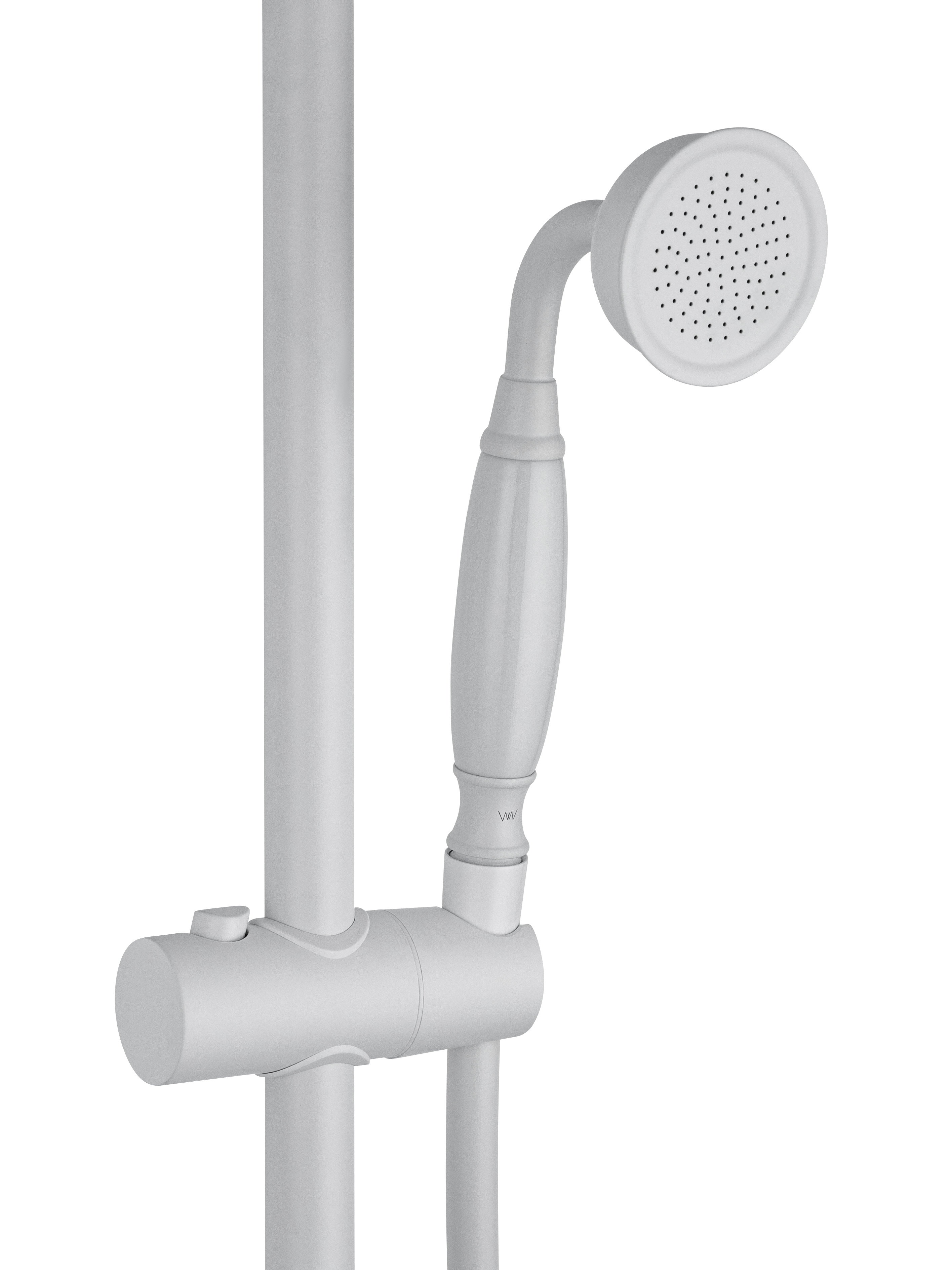 Душевая система с термостатом WONZON & WOGHAND RETRO, Белый матовый (WW-B3041-MW) - Gidratop.ru изображение
