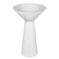 Gessi Cono раковина напольная из Cristalplant  без перелива. Со сливом в пол. Без отверстий под смесители. В комплект входит сифон - Gidratop.ru изображение